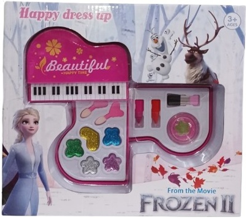 CrazyBuy beautiful Girl Frozenn Piano Theme Cosmetic Makeup set Kit For Girls