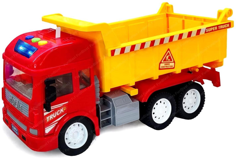 venimall Dumper Truck Toy, Pull Back Vehicles Dumper Toy for Kids, Friction Power Toy