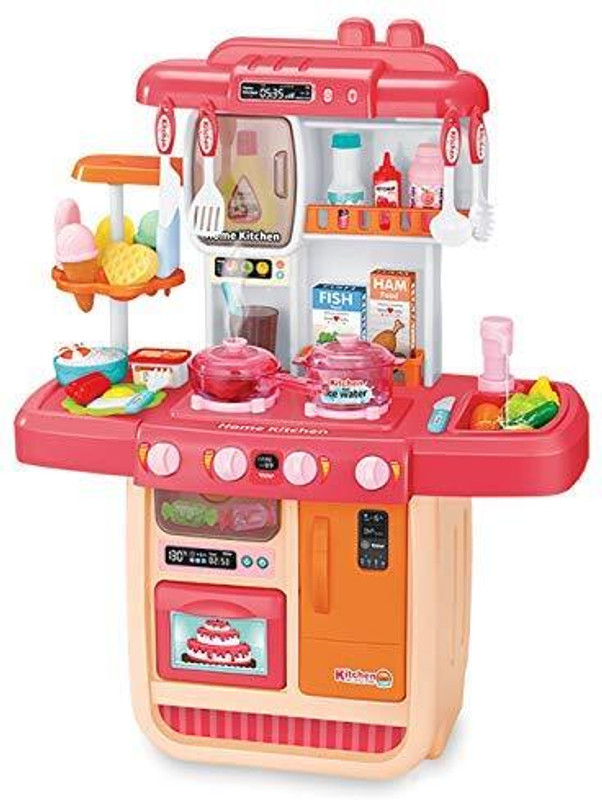 NAMANSHU TEX kitchen set Toys lights sounds,simulation of spray play sink with running water