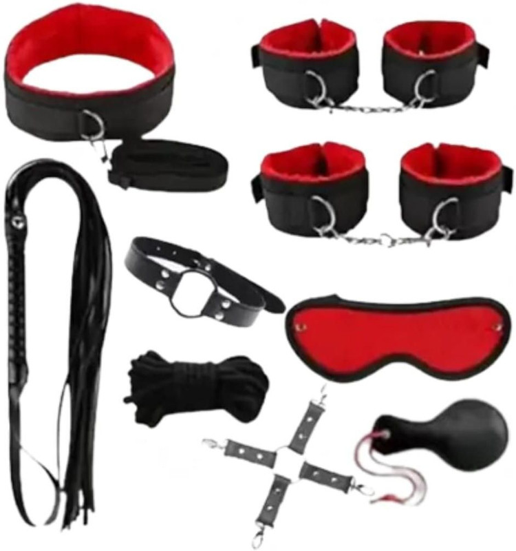 Comrade Saddlery vegan leather furry hand cuff set