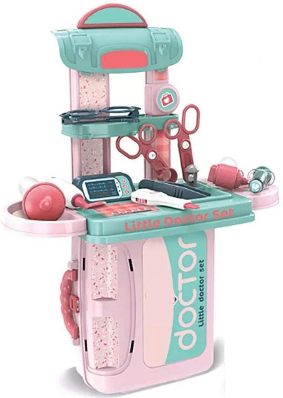 scholarly Doctor play Set for Kids Girls Boys briefcase Pretend Play Medical kit Toy