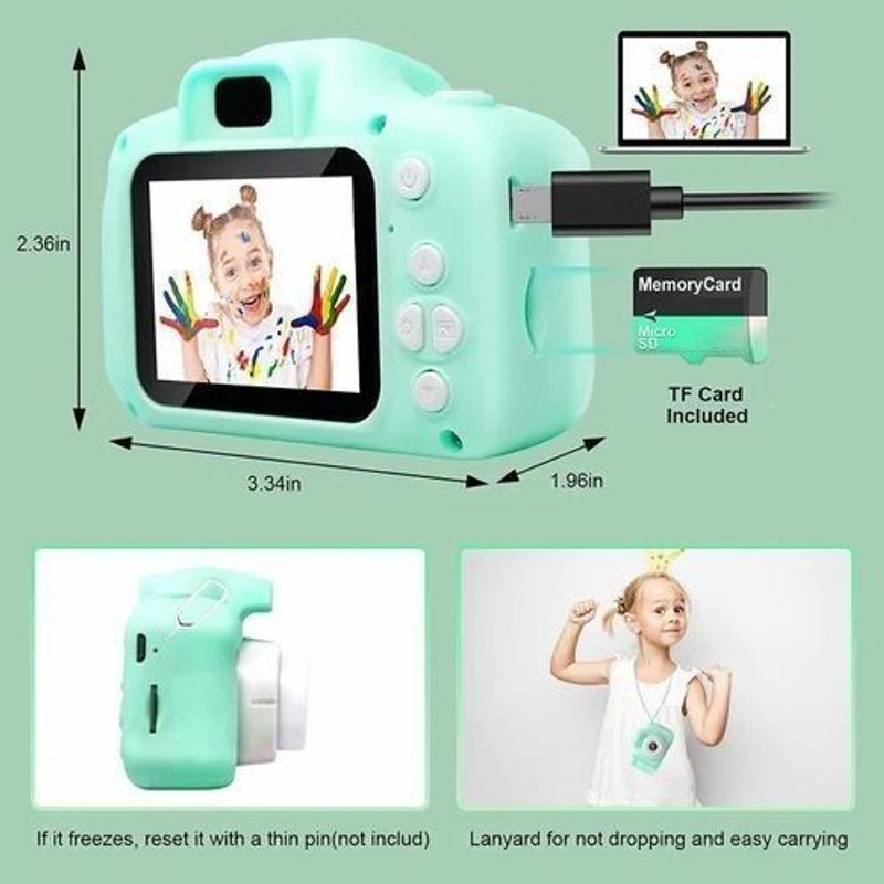 TUSHIKA Kids Camera for Girls Boys, Selfie Camera 13MP 1080P HD for Birthday Gifts
