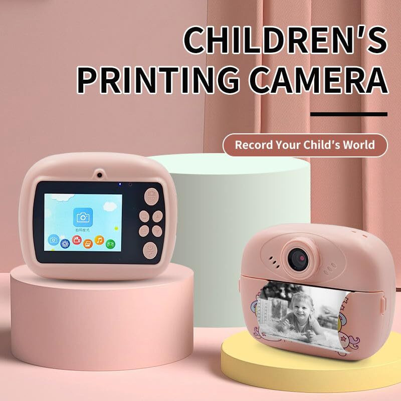 kayjoy Digital Portable Kids Instant Print Camera | Dual Selfie Digital Printer Toy for kids Instant Camera(Multicolor)