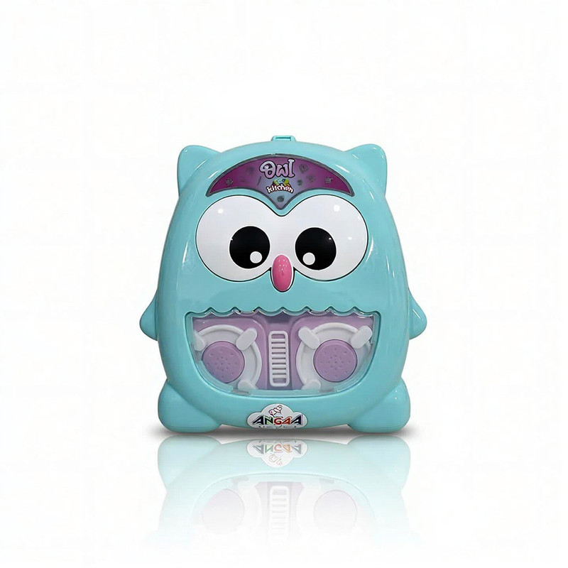 Glimring Beauty Play Set in Owl Shape Trolley Box with Handle & Tyres