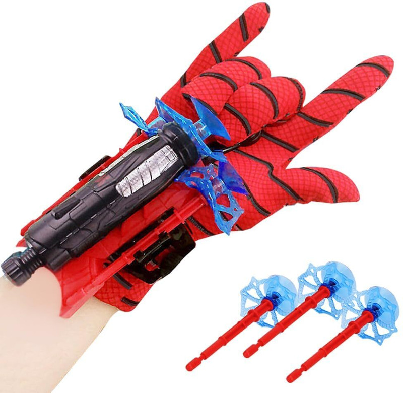 TOYRENTTO Spider Web Shooter Glove Toy for Kids Wrist Launcher Action Play Set Age 3+