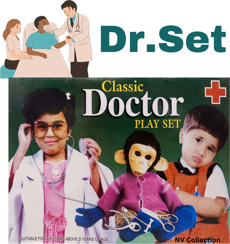 NV COLLECTION Pretend Doctor Play Bag with Learning Tools