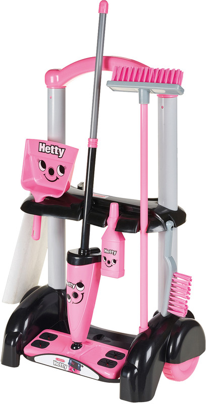 Casdon Hetty Cleaning Trolley|Mopping Set Toy With Realistic Feel|Cleaning Kit For Kids