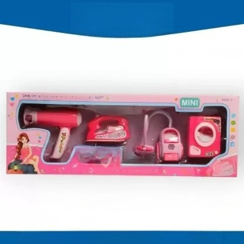 NIYAMAT Household Set for Kids, (Set of 4) Pretend Play Set (2023)(Multicolor)