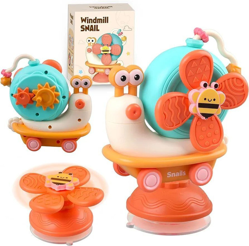 Dherik Tradworld Baby High Chair Toy with Suction Cup, 5-in-1 Baby Toy