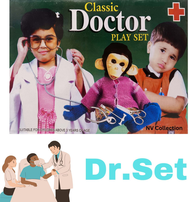 NV COLLECTION Kids’ Shiny Gloss Roleplay Doctor Starter Kit