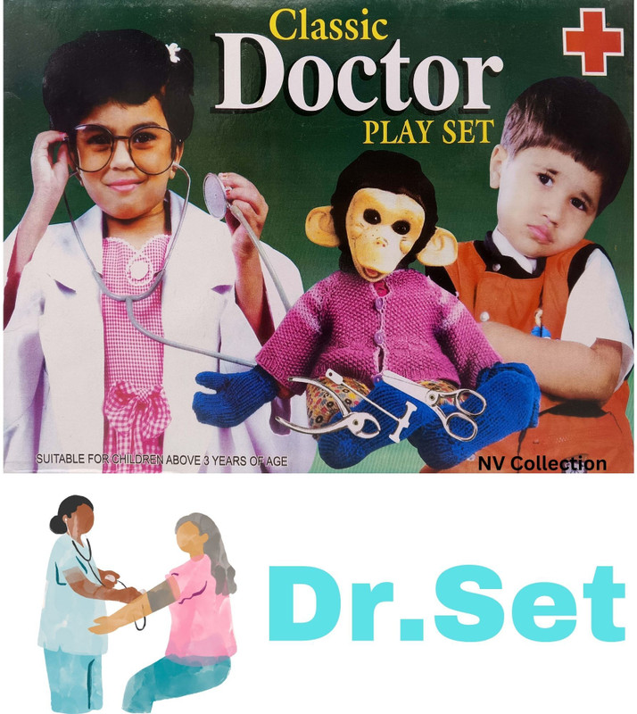 NV COLLECTION Reflective Chrome Playset for Budding Pediatricians