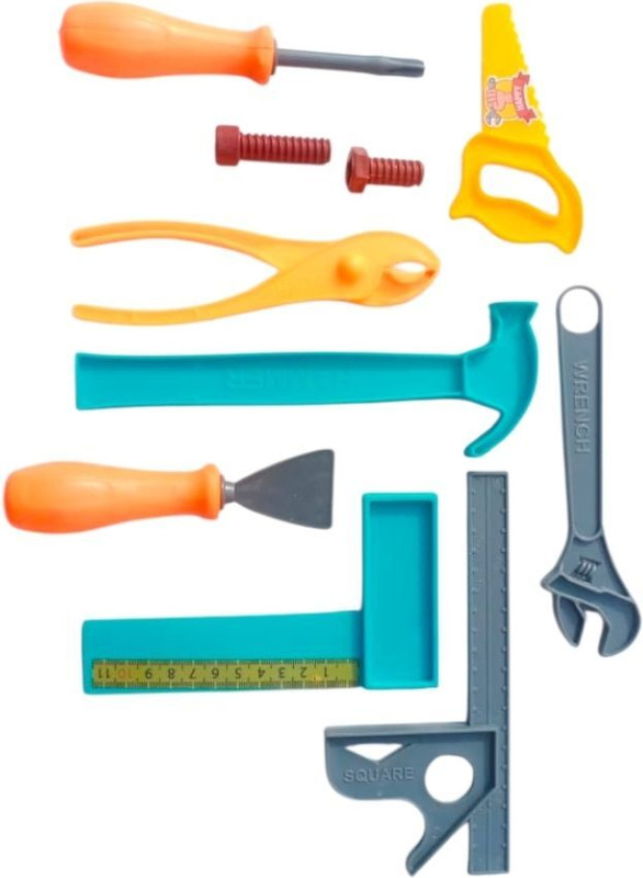 FUTUREZ KEY Little Builder's 10-Piece Imaginative Play Tool Set
