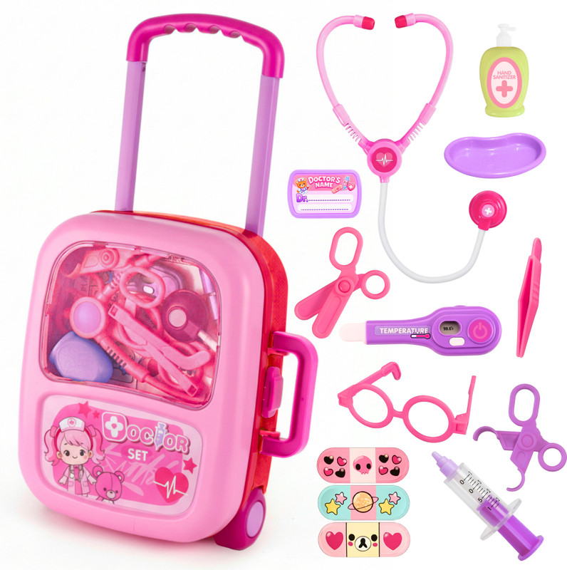 Angel Kids Premium Doctor Set Trolley Pretend Play Doctor Set Trolley For Boys & Girls