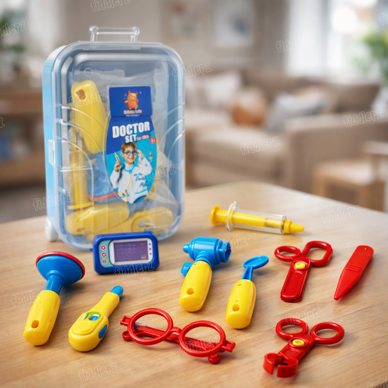 FIDDLERZ Doctor Set for Kids Doctor set for Kids Play Doctor Kit for Boys & Girls-10 pcs