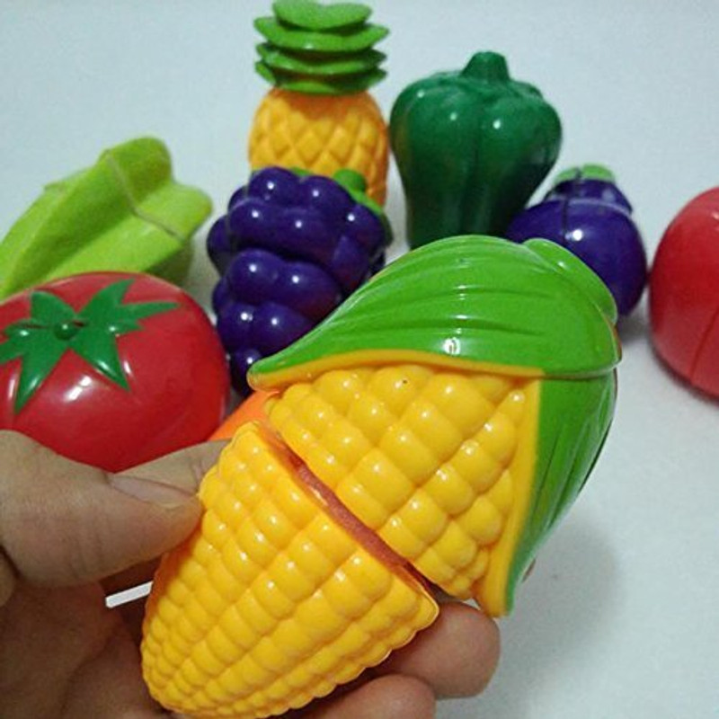 Dorytoys Early Learning Fruit Cutting Game with Safe Toy Knife
