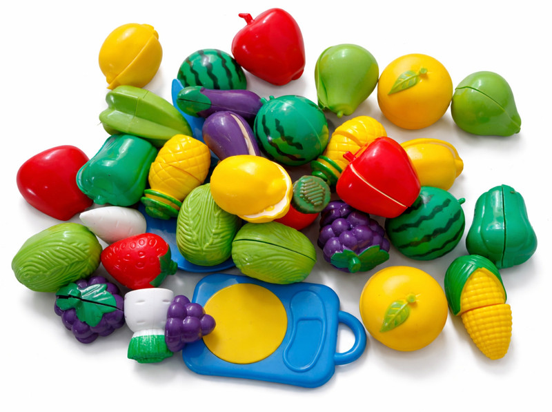 smartrends Fruits and Vegetables Play Set Toys Realistic Multicolor kithcen Set Toys