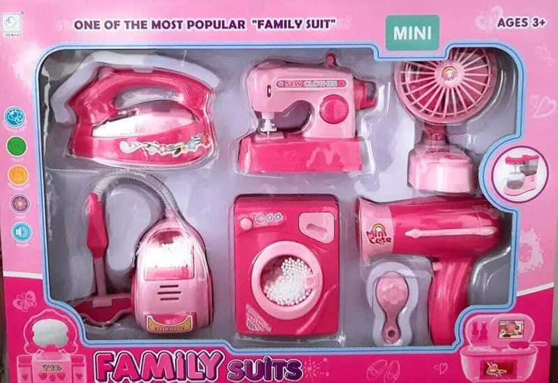 Premio Coppex 6 in 1 House Appliances Play Set-Realistic Light & Sound