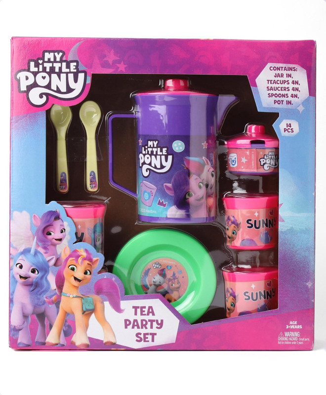 striders My Little Pony Realistic Tea Party Set toys Role Play makes fun and satisfying