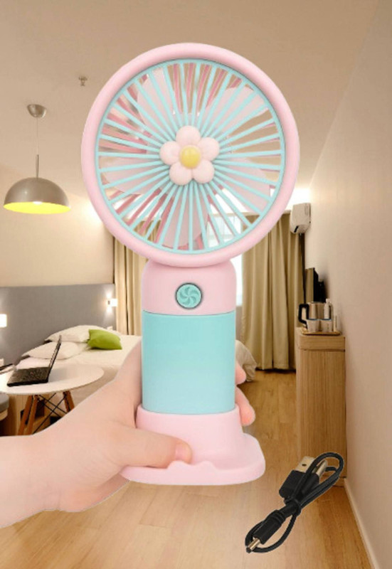 Xcillince Toys Rechargeable Mini Handheld Fan with USB Charging