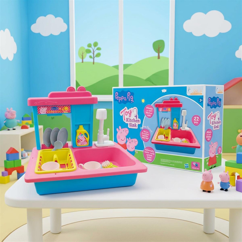Kriiddaank Disney Princess Kitchen Toy Set with Electric Faucet & Sink
