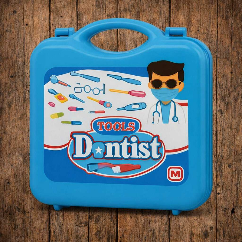mikkora Kids Doctor Play Set with Carry Case – Pretend Medical Toy for Boys & Girls|Blue