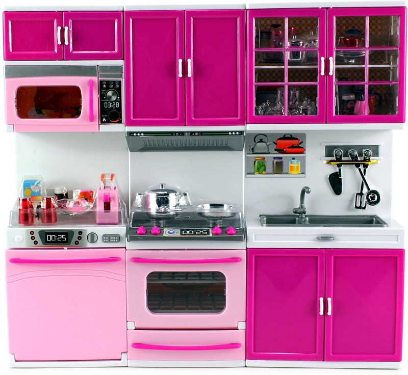 SMCD 3 in1 Kitchen/ Modern Mini Kitchen Pretend Play Toy color may vary