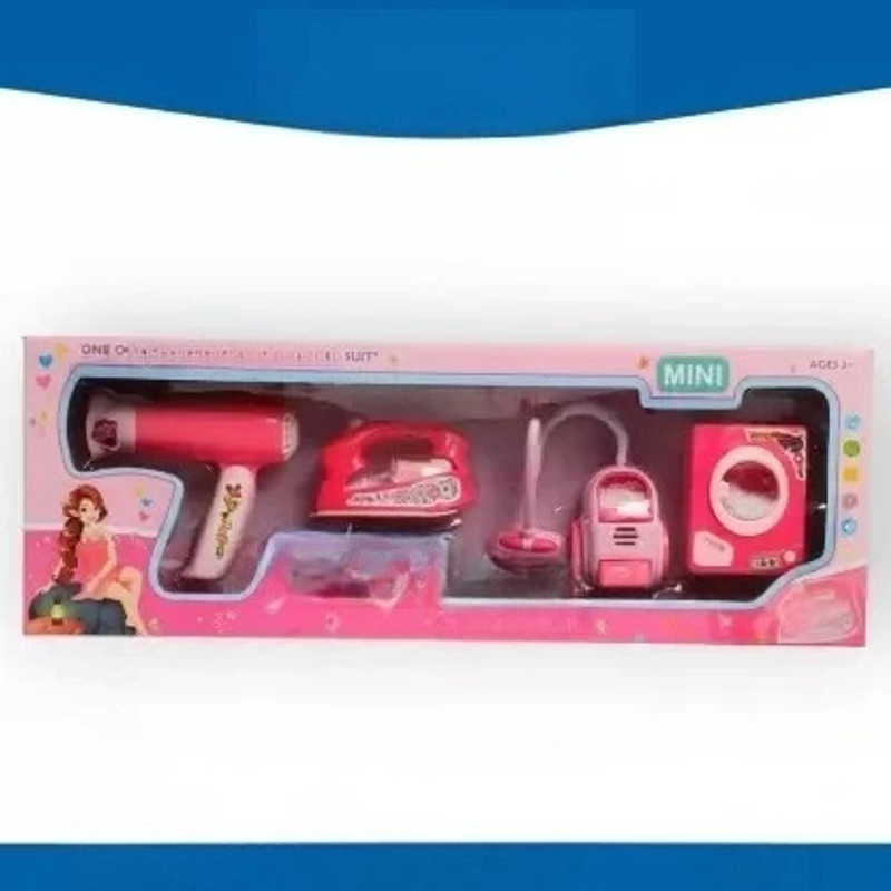 NIYAMAT Battery Operated Set of 4 Pieces Household Home Appliances Kitchen Play Sets Toys