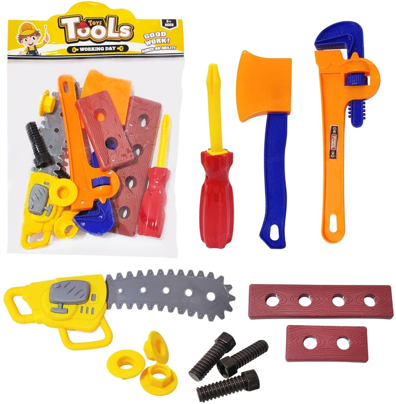 FunBlast Tool Kit Toy for Kid, Pretend Play Engineer Role Play Set for Kid, Learning Toy