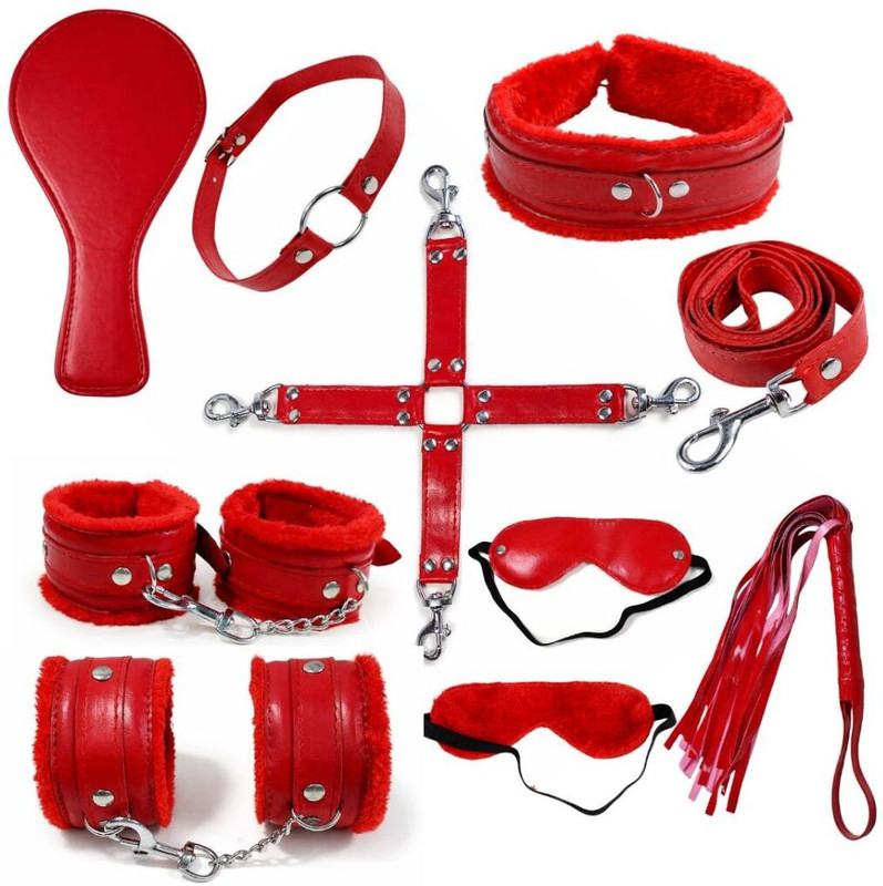 HIDECRAZE Handcuff Role Play Kit Premium Quality Activity Set for Honeymoon Red Black
