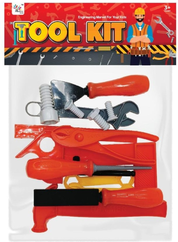 FUTUREZ KEY 14-Pc Kids Mechanics Tool Kit – Pretend Play Engineer Workshop Pouch Set