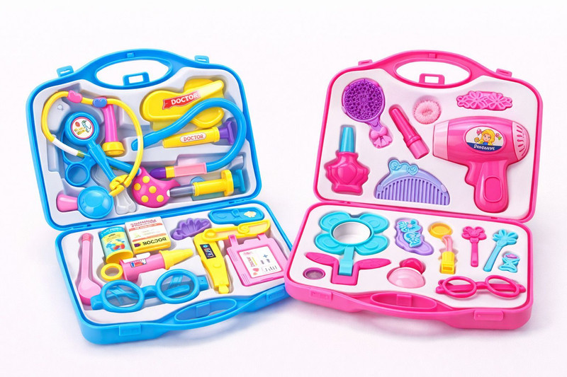 Hitlo Toys Doctor Set & Beauty Makeup Set Combo for Kids |Medical Kit & Fashion Beauty Toy|