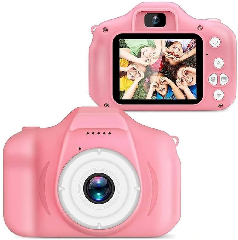 RLS Pink Digital Camera for Kids | 2"LCD Screen | Rechargeable Toy | Photo & Video-D