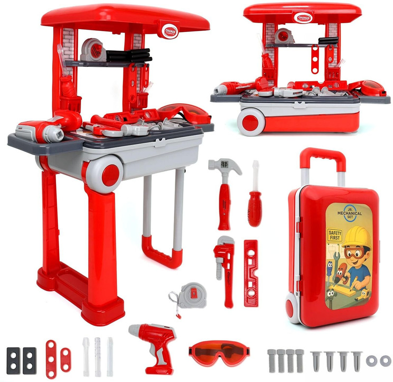 Prajapati Palace Junior Builder Tool Set Toy for Kids 3+ | Construction Engineer Pretend Play Toy