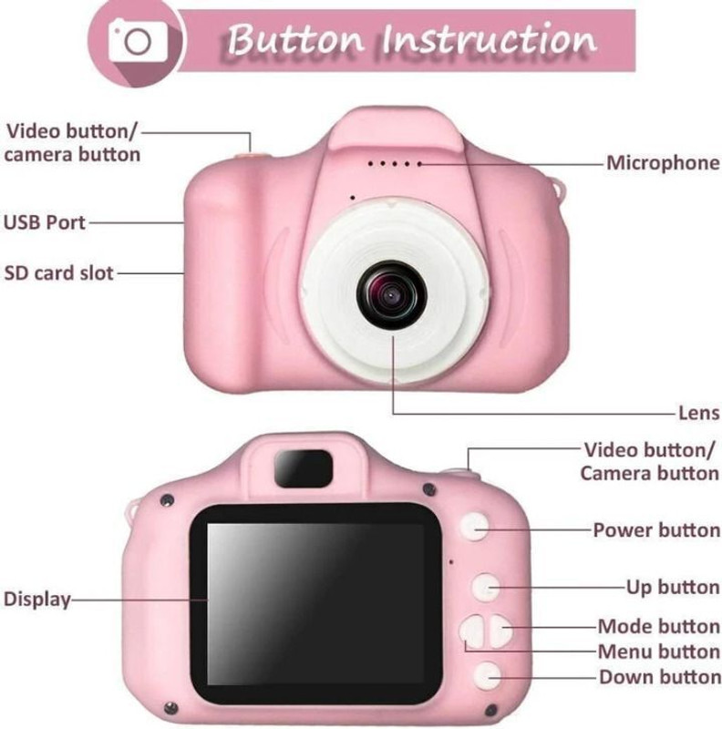 TUSHIKA kids camera pink:-cv/119