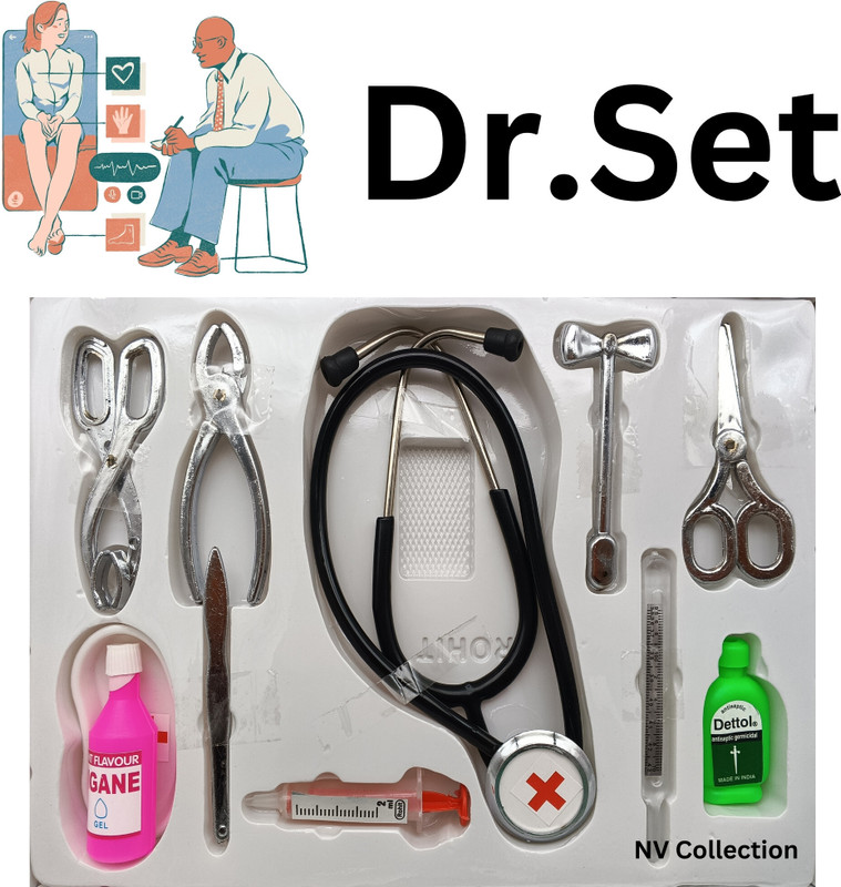 NV COLLECTION Polished Doctor Kit in Metal Like Finish for Kids