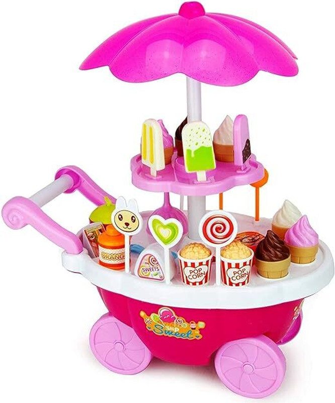 Play and Seek 39-Piece Ice Cream & Sweet Cart Play set