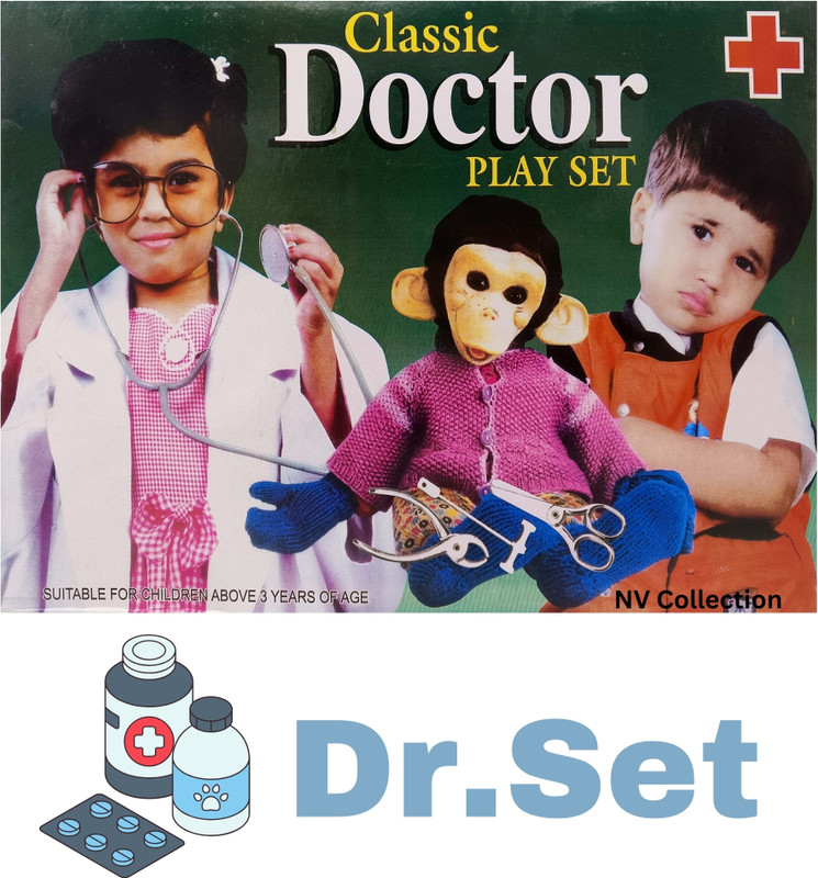 NV COLLECTION Kids’ Roleplay Doctor Case with Gloss-Effect Tools