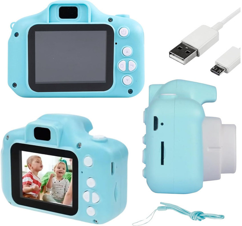 GLARIXA Portable Kids Digital Camera HD Photo Video with SD Card Slot