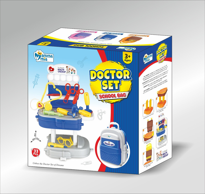 Mamma Mia Toys Doctor Set SchoolBag Toy