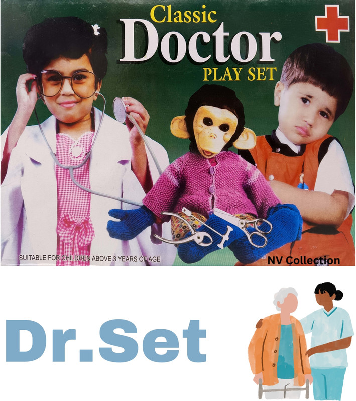 NV COLLECTION Kids’ Play Medic Pack with Chrome-Like Tools