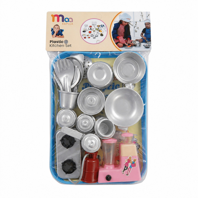 jasin enterprises steel type Kitchen Set Real Cooking Kit for Play Kitchen Set for Girls