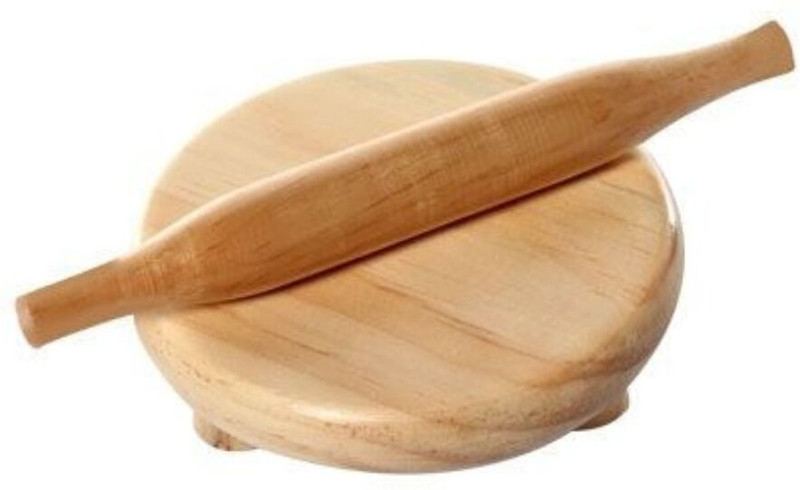 giraffe play store Wooden Chakla Belan Set for Kids | Mini Rolling Board & Pin Toy