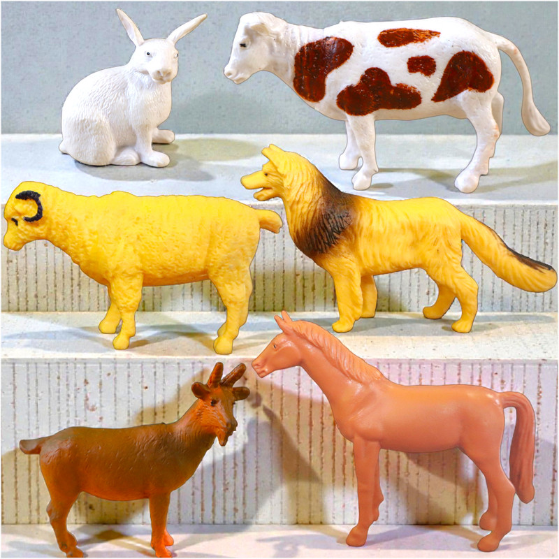 niyana 12 PCS Medium Farm Animal Toys