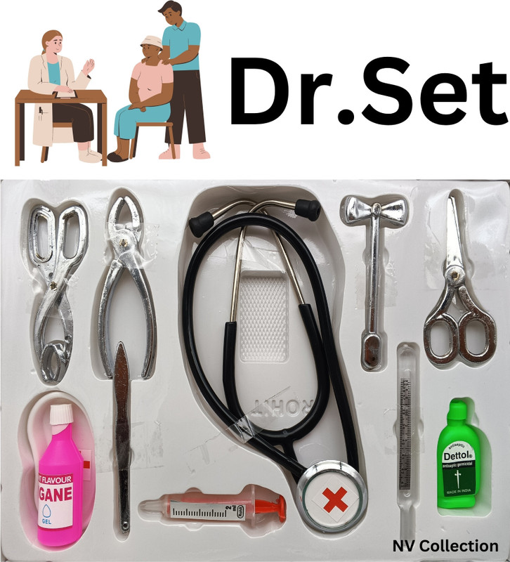 NV COLLECTION Kids' DIY Medical Kit with Metallic Accessories