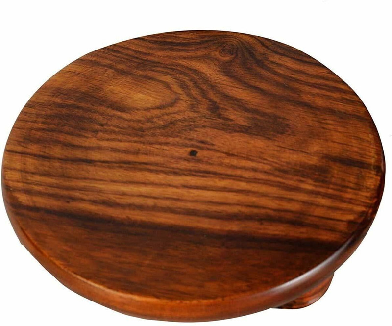 UNICAn UNICAn Wooden Chakla | Rolling Board for Baking(Size 10 Inch) Board(Brown, Pack of 1)