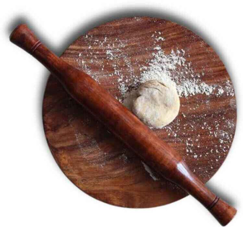 EEV PCB EEV PCB Ply Chakla Bela | Rolling Pin and Board Belana Chauki Set Rolling Pin & Board(Brown, Pack of 2)