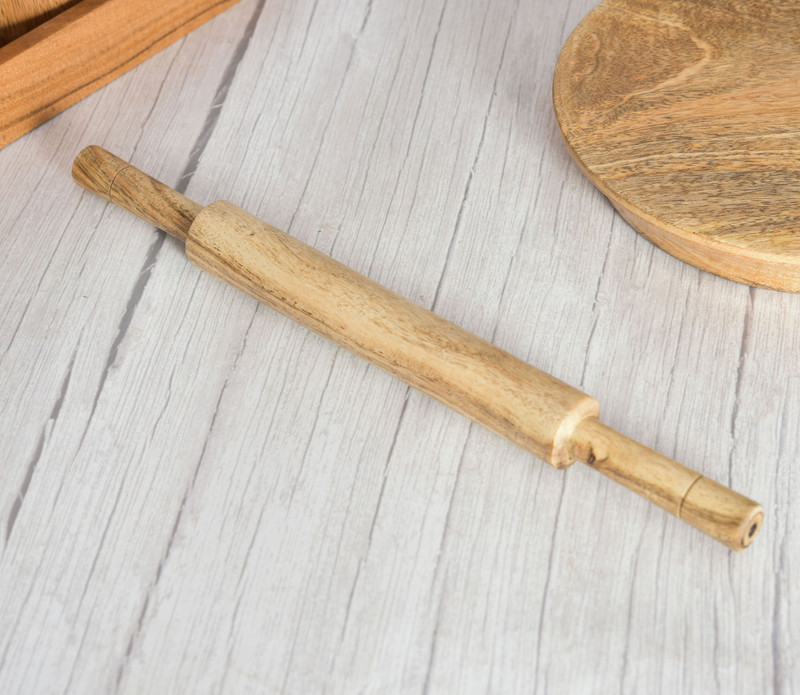 OGGN Rolling Pin(Brown, Pack of 1)