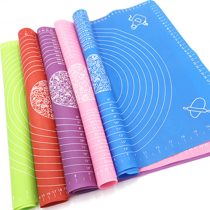 CELEORIS Silicone Baking Mat with Measurement Guide Board(Multicolor, Pack of 1)