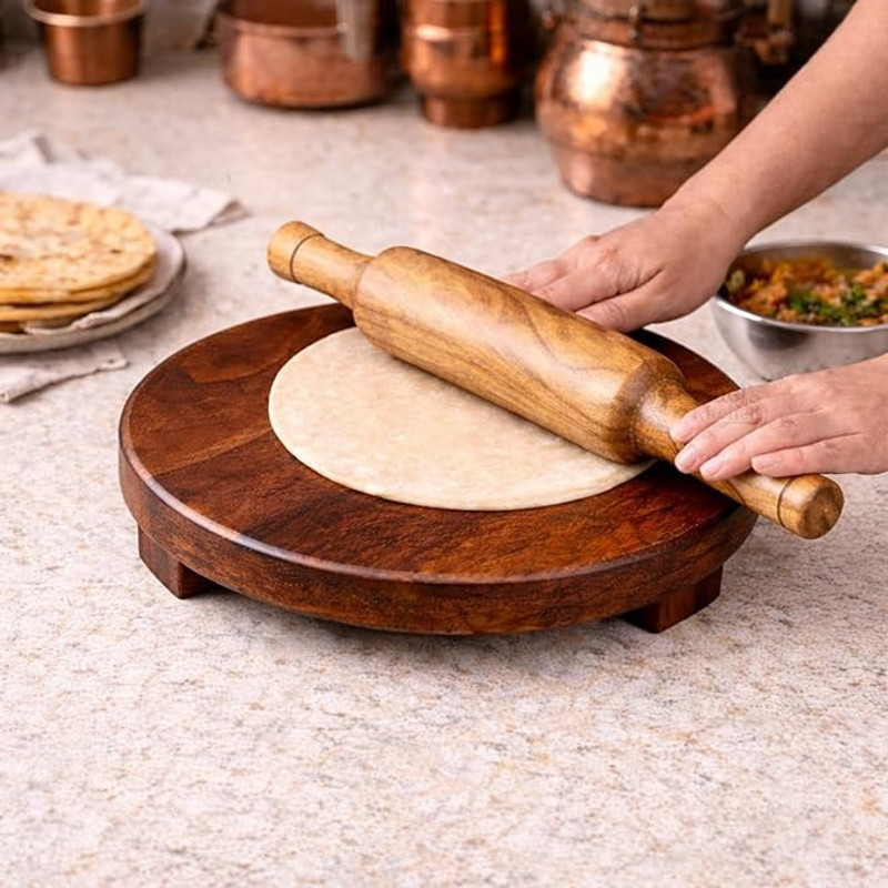 THE G SHOP Rolling Pin & Board(Multicolor, Pack of 1)