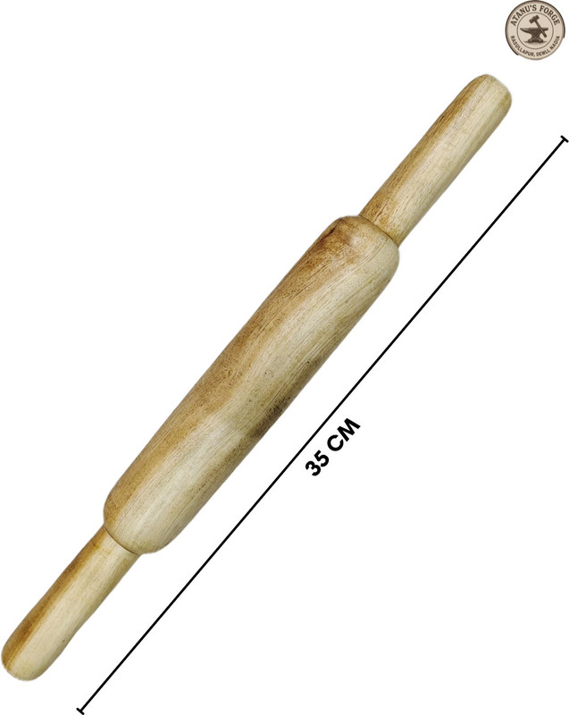 AtanusForge Wooden Rolling Pin/ Roti Roller/ Belan ATN_FORGE_ROLLING_PIN Rolling Pin(Multicolor, Pack of 1)